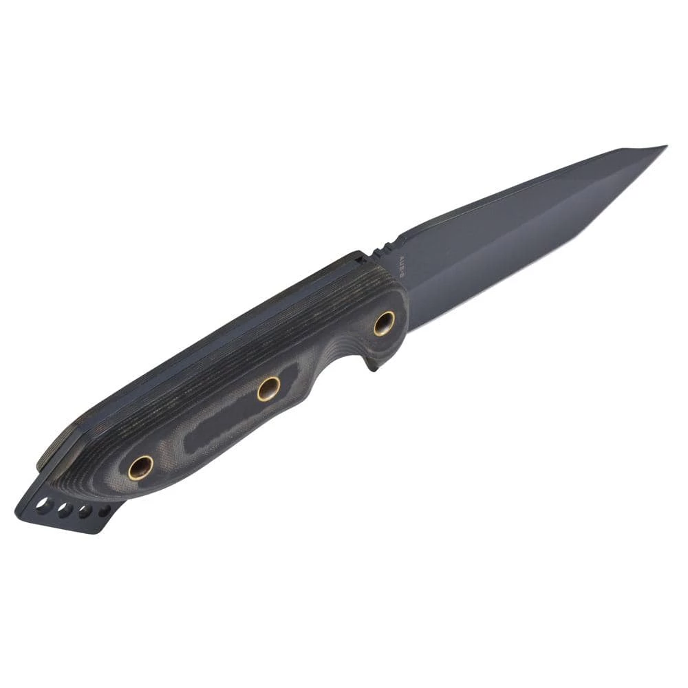 3.75 in. Carbonitride Titanium Tanto Straight Edge Fixed Blade Knife with Sheath Included, Micarta Handle by Camillus 7 3.75 in. Carbonitride Titanium Tanto Straight Edge Fixed Blade Knife with Sheath Included, Micarta Handle by Camillus - Image 7