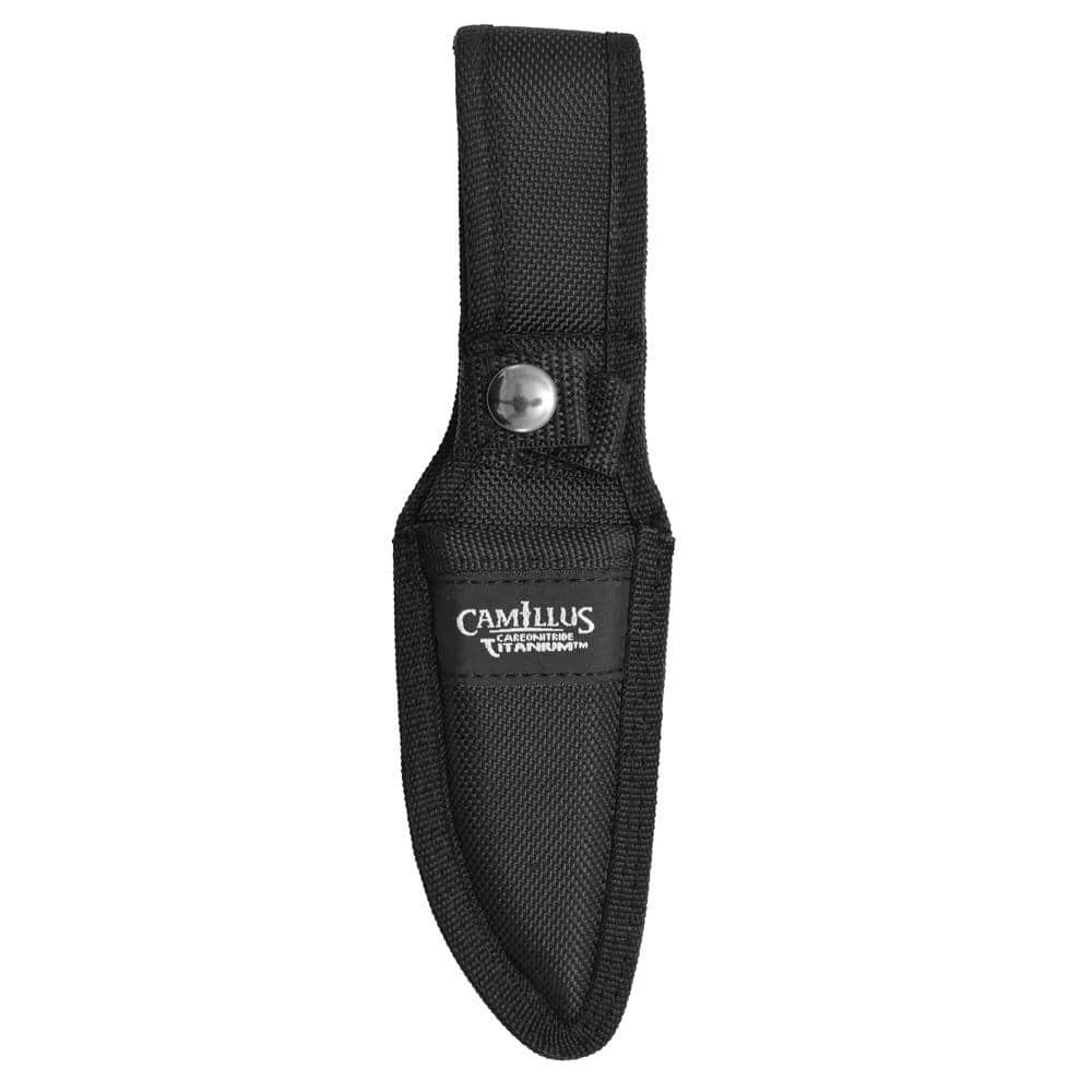 3.75 in. Carbonitride Titanium Tanto Straight Edge Fixed Blade Knife with Sheath Included, Micarta Handle by Camillus 6 3.75 in. Carbonitride Titanium Tanto Straight Edge Fixed Blade Knife with Sheath Included, Micarta Handle by Camillus - Image 6