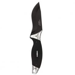 ST6 4 in. Carbonitride Titanium Drop Point Straight Edge Fixed Blade Knife with Sheath, Ergonomic Non-Slip Handle by Camillus
