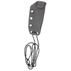 Choker 2.5 in. Carbon Steel Tanto Straight Edge Fixed Blade Knife with Sheath, Black Chain, Oval Slotted Micarta Handle by Camillus -Camillus Sales Shop camillus fixed blade knives 19088 1f 1000