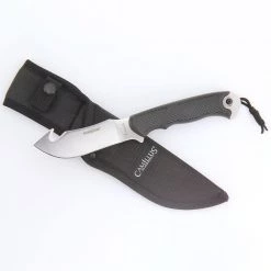 Parasite 4.25 in. Stainless Steel Gut Hook Straight Edge Fixed Blade Knife with Sheath and Integrated Trimming Blade by Camillus -Camillus Sales Shop camillus fixed blade knives 19107 44 1000