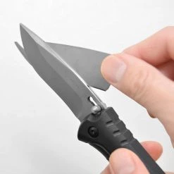 TigerSharp 3.35 in. Titanium Bonded Drop Point Fixed Blade Knife with 1 Smooth, 1 Serrated Blades, Non-Slip Handle by Camillus 11 TigerSharp 3.35 in. Titanium Bonded Drop Point Fixed Blade Knife with 1 Smooth, 1 Serrated Blades, Non-Slip Handle by Camillus -Camillus Sales Shop camillus fixed blade knives 19132 1f 1000