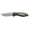 TigerSharp 3.35 in. Titanium Bonded Drop Point Fixed Blade Knife with 1 Smooth, 1 Serrated Blades, Non-Slip Handle by Camillus