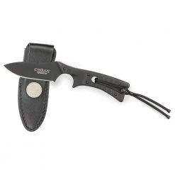 Tyrant 3 in. Carbonitride Titanium Drop Point Straight Edge Fixed Blade Knife with Built-in Sharpener, Sheath Included by Camillus -Camillus Sales Shop camillus fixed blade knives 19144 1f 1000