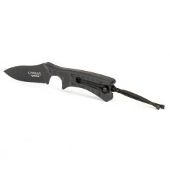 Tyrant 3 in. Carbonitride Titanium Drop Point Straight Edge Fixed Blade Knife with Built-in Sharpener, Sheath Included by Camillus -Camillus Sales Shop camillus fixed blade knives 19144 4f 1000