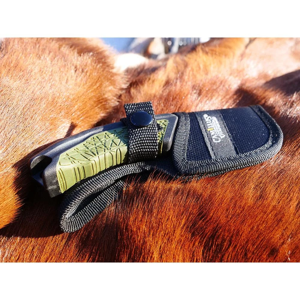 GH-6 2.25 in. Carbonitride Titanium Gut Hook Straight Edge Full Tang Fixed Blade Knife with Sheath, Ergonomic Handle by Camillus 5 GH-6 2.25 in. Carbonitride Titanium Gut Hook Straight Edge Full Tang Fixed Blade Knife with Sheath, Ergonomic Handle by Camillus - Image 5