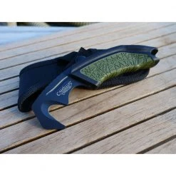 GH-6 2.25 in. Carbonitride Titanium Gut Hook Straight Edge Full Tang Fixed Blade Knife with Sheath, Ergonomic Handle by Camillus 17 GH-6 2.25 in. Carbonitride Titanium Gut Hook Straight Edge Full Tang Fixed Blade Knife with Sheath, Ergonomic Handle by Camillus -Camillus Sales Shop camillus fixed blade knives 19283 77 1000