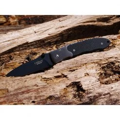 Pristine 3 in.Carbonitride Titanium Drop Point Straight Edge Folding Knife with Custom Etched Backbone, G10 Handle by Camillus -Camillus Sales Shop camillus folding knives 18671 31 1000