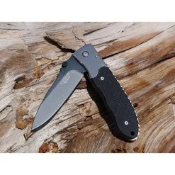 Pristine 3 in.Carbonitride Titanium Drop Point Straight Edge Folding Knife with Custom Etched Backbone, G10 Handle by Camillus -Camillus Sales Shop camillus folding knives 18671 44 1000