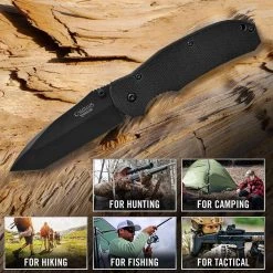Tanto 2 2.85 in. Carbonitride Titanium Tanto Straight Edge Folding Knife with Assisted Opening, G10 handle by Camillus -Camillus Sales Shop camillus folding knives 18673 fa 1000