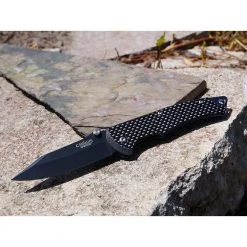 2.75 in. Carbonitride Titanium Drop Point Straight Edge Folding Knife with Assisted Opening, Carbon Fiber Handle by Camillus -Camillus Sales Shop camillus folding knives 19051 44 1000