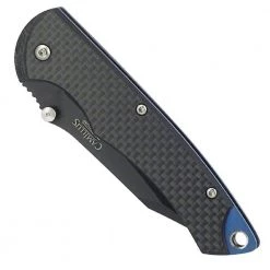 2.75 in. Carbonitride Titanium Drop Point Straight Edge Folding Knife with Assisted Opening, Carbon Fiber Handle by Camillus -Camillus Sales Shop camillus folding knives 19051 4f 1000