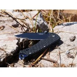 2.75 in. Carbonitride Titanium Drop Point Straight Edge Folding Knife with Assisted Opening, Carbon Fiber Handle by Camillus -Camillus Sales Shop camillus folding knives 19051 fa 1000