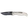 EDC3 3 in. Carbonitride Titanium Drop Point Partially Serrated Folding Knife with Stainless Steel Handle, Dual Thumbstud by Camillus