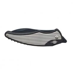 Wildfire 3.25 in. Carbonitride Titanium Drop Point Straight Edge Folding Knife with Aluminum Accents Handle, Robo Lock by Camillus -Camillus Sales Shop camillus folding knives 19171 4f 1000