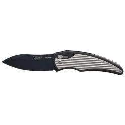 Wildfire 3.25 in. Carbonitride Titanium Drop Point Straight Edge Folding Knife with Aluminum Accents Handle, Robo Lock by Camillus