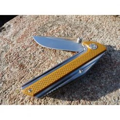 Sevens 3 in. Titanium Bonded Drop Point Straight Edge Folding Knife, Stainless Steel/G10 Handle in Coyote Brown by Camillus 10 Sevens 3 in. Titanium Bonded Drop Point Straight Edge Folding Knife, Stainless Steel/G10 Handle in Coyote Brown by Camillus -Camillus Sales Shop camillus folding knives 19196 1f 1000