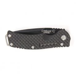 Vortex 3.25 in. Carbonitride Titanium Drop Point Straight Edge Folding Knife with Dual Thumbstud for Assisted Opening by Camillus -Camillus Sales Shop camillus folding knives 19205 1f 1000