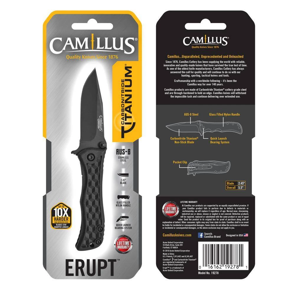 Erupt 5.5 in. Folding Knife by Camillus 2 Erupt 5.5 in. Folding Knife by Camillus - Image 2
