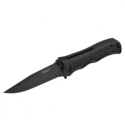 Reverb 3 in. Carbonitride Titanium Drop Point Smooth Edge Folding Knife with Quick Launch System, Reversible Pocket Clip by Camillus -Camillus Sales Shop camillus folding knives 19279 4f 1000