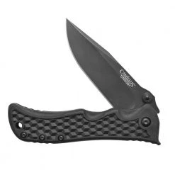 Shatter 3.5 in. Carbonitride Titanium Drop Point Smooth Folding Knife with Quick Launch System, Reversible Pocket Clip by Camillus -Camillus Sales Shop camillus folding knives 19280 44 1000