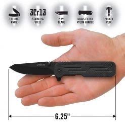 CHOFF 6.25 in. Folding Knife in Black by Camillus -Camillus Sales Shop camillus folding knives 19395 c3 1000