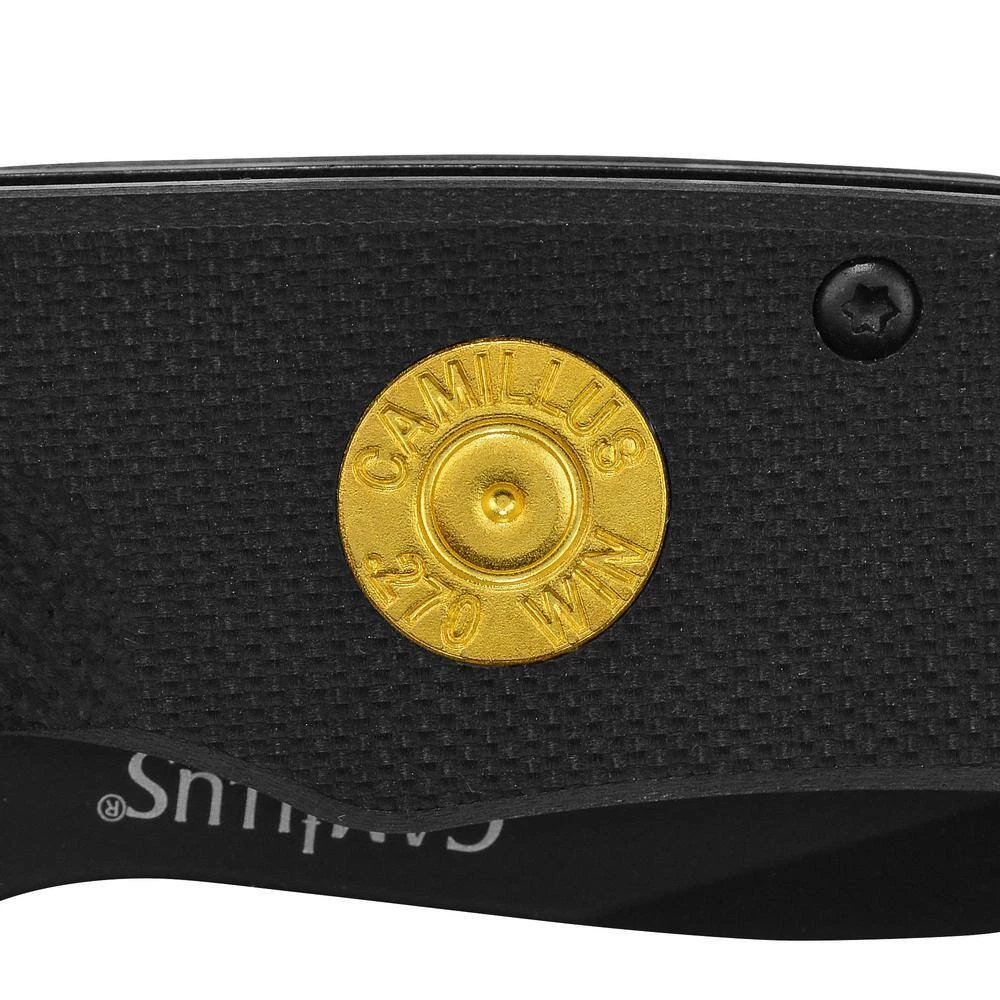 CenterFire .270 2.75 in. Carbonitride Titanium Drop Point Straight Edge Folding Knife, Quick Launch System, G10 Handle by Camillus 4 CenterFire .270 2.75 in. Carbonitride Titanium Drop Point Straight Edge Folding Knife, Quick Launch System, G10 Handle by Camillus - Image 4