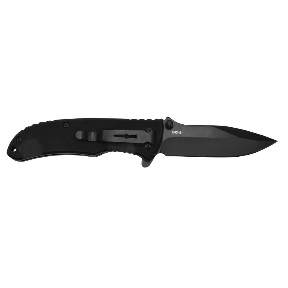 CenterFire .270 2.75 in. Carbonitride Titanium Drop Point Straight Edge Folding Knife, Quick Launch System, G10 Handle by Camillus 2 CenterFire .270 2.75 in. Carbonitride Titanium Drop Point Straight Edge Folding Knife, Quick Launch System, G10 Handle by Camillus - Image 2