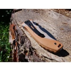 Inflame 3.5 in. Carbonitride Titanium Drop Point Straight Edge Folding Knife with Integrated Fire Starter by Camillus -Camillus Sales Shop camillus folding knives 19473 1d 1000