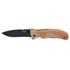 Inflame 3.5 in. Carbonitride Titanium Drop Point Straight Edge Folding Knife with Integrated Fire Starter by Camillus