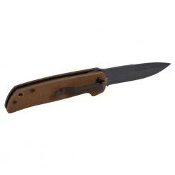 Cuda Mini 3 in. Carbonitride Titanium Drop Point Smooth Folding Knife, CUDA Quick Open System, Coyote Brown G10 Handle by Camillus -Camillus Sales Shop camillus folding knives 19635 44 1000