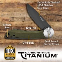 CIRQUE Folder in 7 in. Folding Knife in Green by Camillus -Camillus Sales Shop camillus folding knives 19642 4f 1000