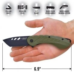 VERACIOUS 6.75 in. Folding Knife in Drab Green by Camillus -Camillus Sales Shop camillus folding knives 19648 c3 1000