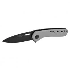 Slot 2.75 in. Carbonitride Titanium Drop Point Straight Edge Folding Knife with Quick Lauch Bearing System, Gray Handle by Camillus -Camillus Sales Shop camillus folding knives 19802 44 1000