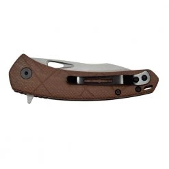 Blaze 2.75 in. Carbonitride Titanium Drop Point Smooth Folding Knife, Quick Lauch Bearing System, Coyote Brown Handle by Camillus -Camillus Sales Shop camillus folding knives 19808 fa 1000