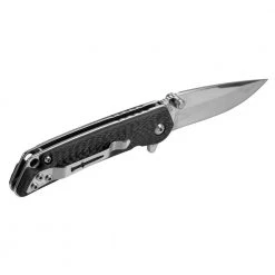 TRC 2.75 in. Titanium Bonded Drop Point Smooth Edge Folding Knife, Quick Launch Bearing System, Black Carbon FiberHandle by Camillus -Camillus Sales Shop camillus folding knives 19814 44 1000