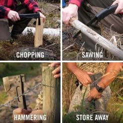 Camtrax 12 in. Glass Filled Nylon Handle 3-in-1 Hatchet, Folding Saw and Hammer with Molded Sheath by Camillus 22 Camtrax 12 in. Glass Filled Nylon Handle 3-in-1 Hatchet, Folding Saw and Hammer with Molded Sheath by Camillus -Camillus Sales Shop camillus hatchets 19142 76 1000