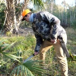 Carnivore Inject 18 in. Full-Tang Titanium Stainless Steel Machete with Molded Sheath and Bonus Trimming Knife by Camillus -Camillus Sales Shop camillus machetes 19818 44 1000