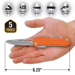 Pocket Block 6.25 in. Pocket Multi-Tool Knife, Orange by Camillus -Camillus Sales Shop camillus pocket knives 19652 66 1000