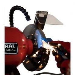 2 Amp 6 in. Bench Grinder with Twin LED Work Lights by General International -Camillus Sales Shop general international bench grinders bg6001 4f 1000