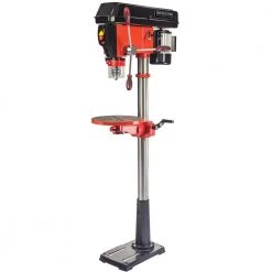 15 in., 5 Amp, 16-Speed Floor Standing Drill Press with 25/32 in. Chuck, Laser, and LED Light by General International