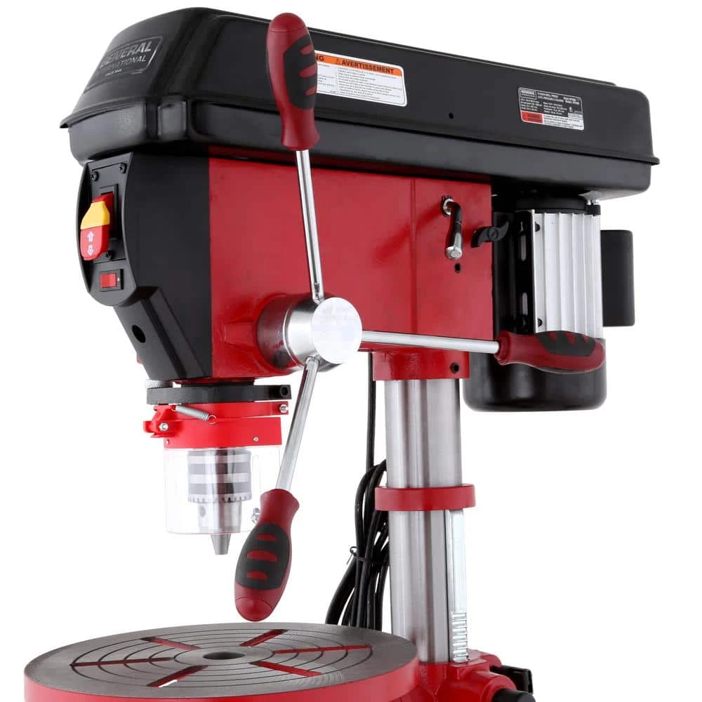 15 in., 5 Amp, 16-Speed Floor Standing Drill Press with 25/32 in. Chuck, Laser, and LED Light by General International 6 15 in., 5 Amp, 16-Speed Floor Standing Drill Press with 25/32 in. Chuck, Laser, and LED Light by General International - Image 6