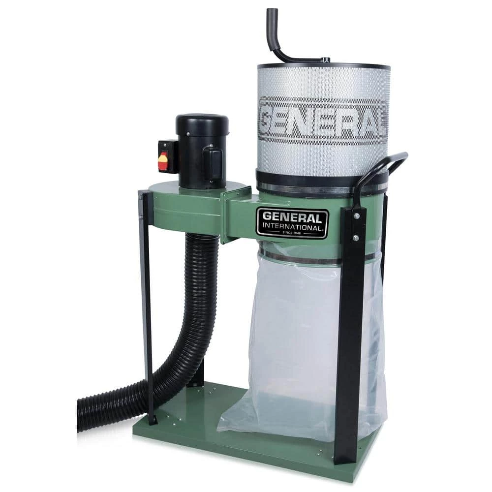 1 HP Dust Collector with Canister Filter by General International 1 1 HP Dust Collector with Canister Filter by General International