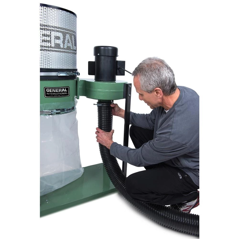 1 HP Dust Collector with Canister Filter by General International 2 1 HP Dust Collector with Canister Filter by General International - Image 2