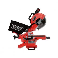 10 in. 15 Amp Sliding Miter Saw with Laser Guidance System by General International -Camillus Sales Shop general international miter saws ms3005 44 1000