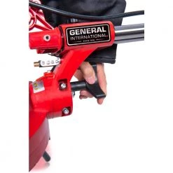 10 in. 15 Amp Sliding Miter Saw with Laser Guidance System by General International -Camillus Sales Shop general international miter saws ms3005 4f 1000