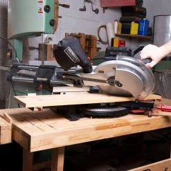 12 in. 15 Amp Sliding Compound Single Bevel Miter Saw with Blade and Laser Alignment System by General International 11 12 in. 15 Amp Sliding Compound Single Bevel Miter Saw with Blade and Laser Alignment System by General International -Camillus Sales Shop general international miter saws ms3008 40 1000