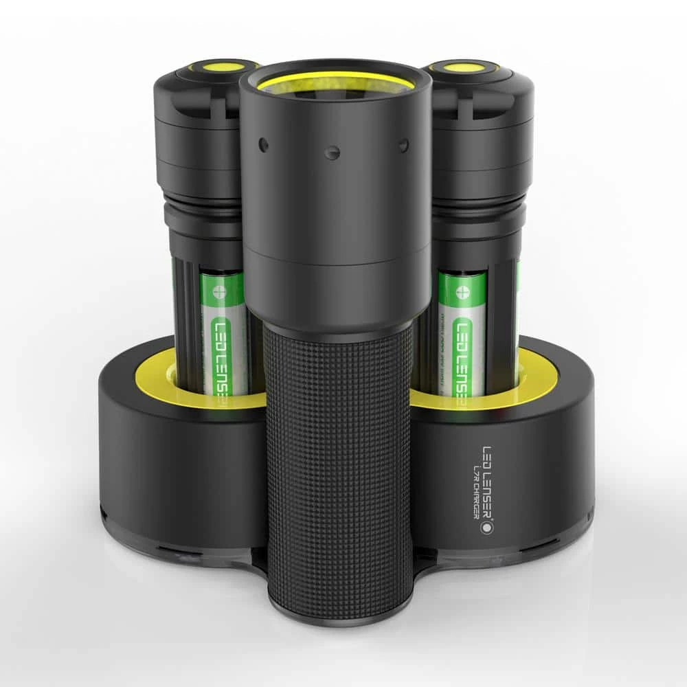 I7DR Industrial 220 Lumens LED Flashlight with Double Battery Charging Base & Advanced Focus System Designed in Germany by LEDLENSER 1 I7DR Industrial 220 Lumens LED Flashlight with Double Battery Charging Base & Advanced Focus System Designed in Germany by LEDLENSER