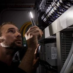 Industrial 150-Lumen Rechargeable LED Pen Flashlight with Laser Pointer by LEDLENSER -Camillus Sales Shop ledlenser handheld flashlights iw2r laser 31 1000