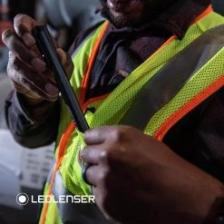 Industrial 150-Lumen Rechargeable LED Pen Flashlight with Laser Pointer by LEDLENSER -Camillus Sales Shop ledlenser handheld flashlights iw2r laser 44 1000